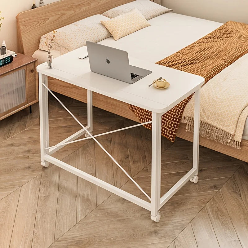 Folding desk, movable desk, home student computer desk, study desk, bedroom bedside desk, office desk computer desk