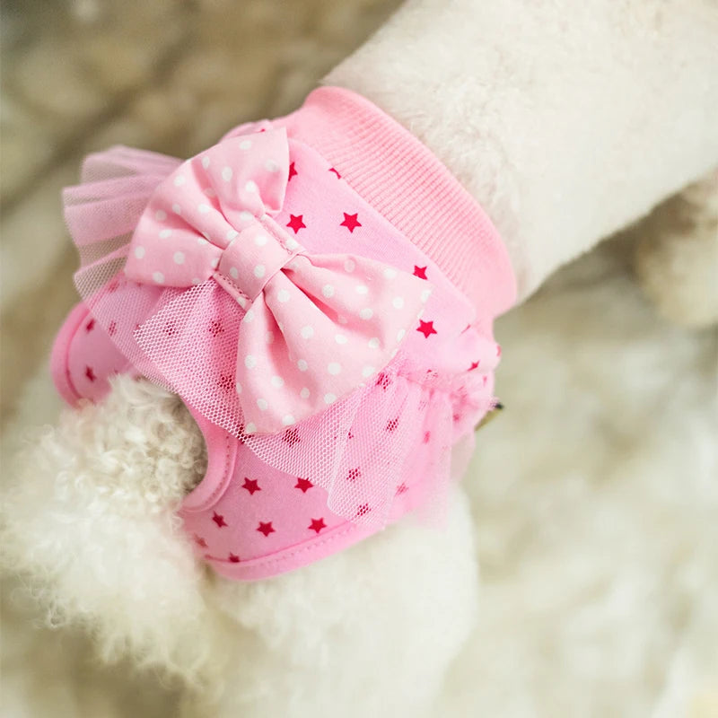 Pet Physiological Pants Reusable Cotton Puppy Bowknot Diaper Pet Sanitary Panties Female Pet Underwear Clothing Washable