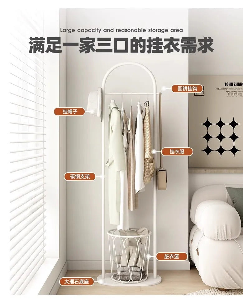 Clothes Rack Floor-Standing Bedroom Does Not Take up Space Clothes Hanger Modern Simple Home Living Room Clothes Rack Indoor Coa