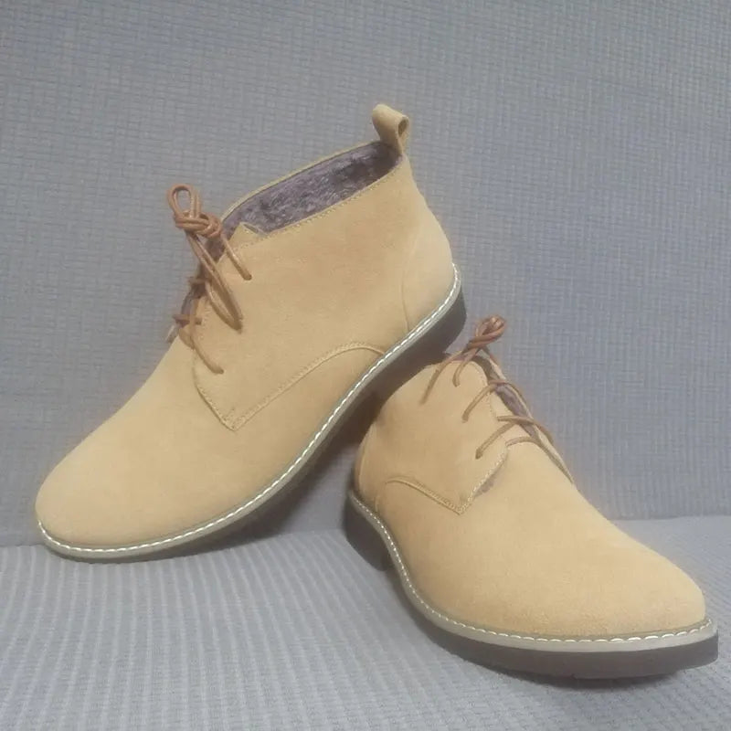Size 38-46 Fashion Men Boots Autumn Winter Leather Shoes for Male Comfortable Suede Chelsea Boots Classic Men's Casual Shoes