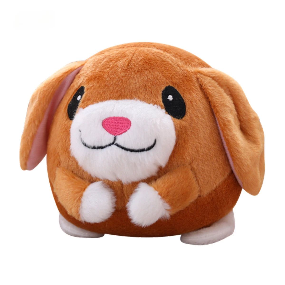 Electronic Pet Dog Toy USB Plush Automatic Bouncing Toy Vibration Ball Bite Puppy Ball Pet Plush Sing Chewing Squeaker Dog Toy