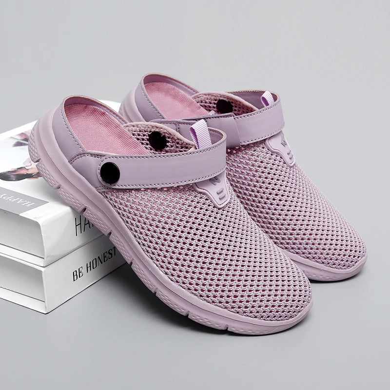 Summer Sandals for Women Breathable Beach Sandals Slippers Fashion Garden Clog Aqua Shoes Trekking Wading Shoes Plus Size 35-44