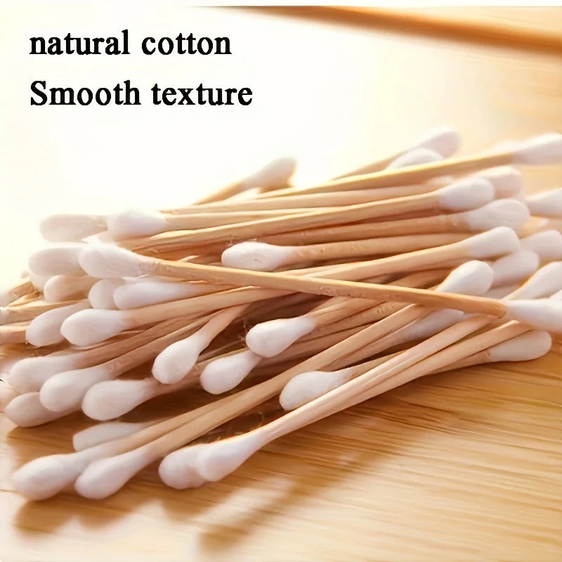 400Pcs Cotton Swabs for Ear Cleaning, Disposable Cotton Swabs for Makeup, Household Disposable Cotton Swabs for Cleaning Ear Picks, Disinfecting Pointed Cotton Swabs with Double Heads, Convenient Pet Ear Canal and Tear Stain