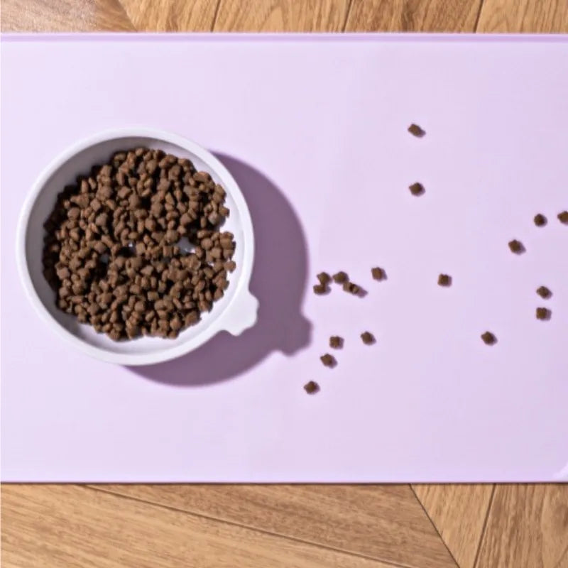 Pet Feeding Mat - Silicone Dog  Waterproof Non-Slip Spill Proof Pet Placemat Practical Home Solution for Dogs and  Cats