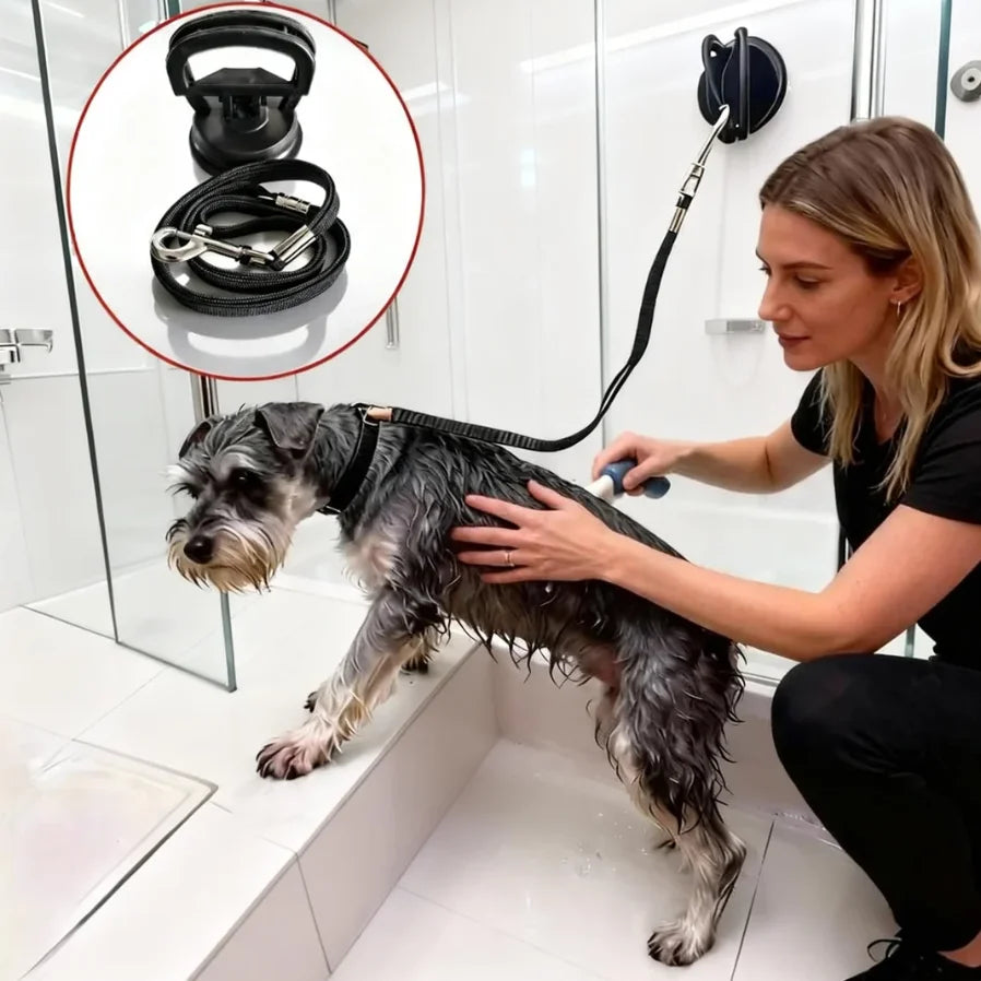 Pet Bath Fixator: For cat/dog bathing, trimming & grooming. Prevents pets from escaping. Essential pet supplies.
