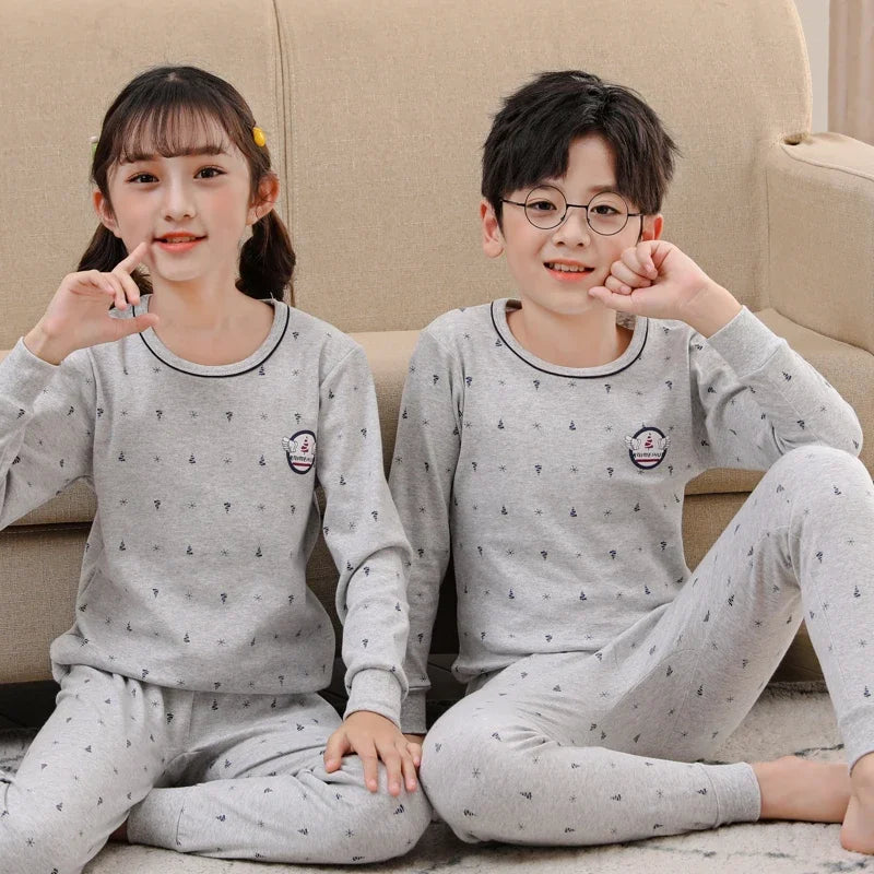 Children's Pajamas Set Cartoon Panda Kids Sleepwear Baby Boys Clothes Sleep Suit Cotton Pyjamas Infant Nightwear For Girls