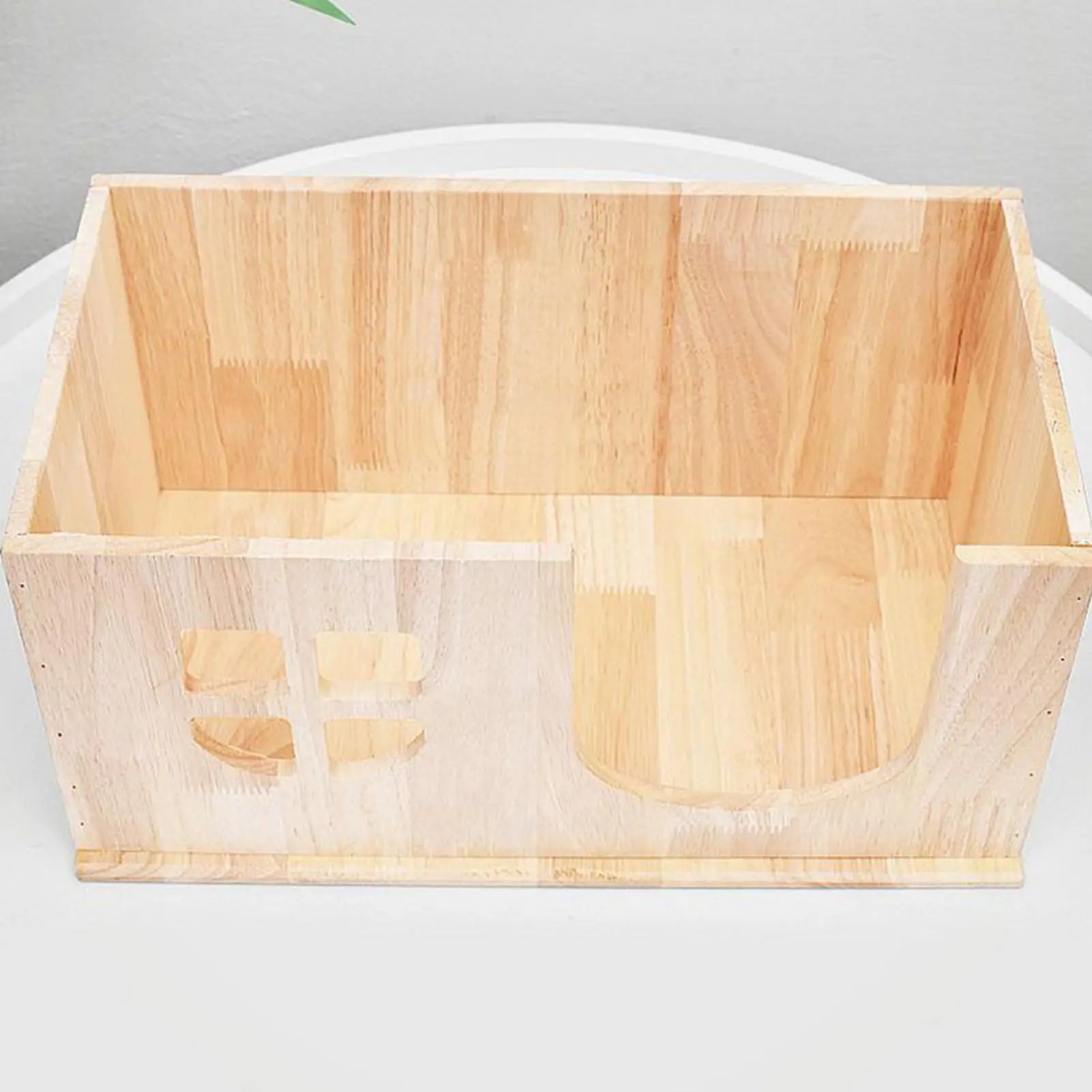 Bunny House Wooden Pet Cage Window Door Ventilated Small Animal Hut For Hamster Gerbil Chinchilla Hedgehog Ferret Resting