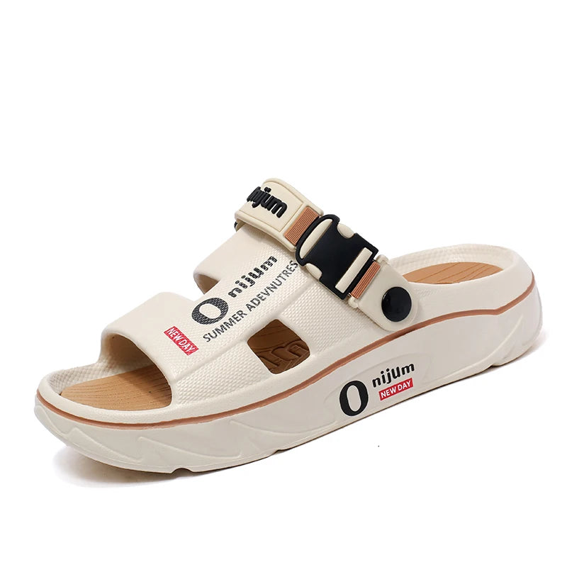 Summer Sandals for Men and Women, Dual-Use Beach Shoes, Soft-Soled Anti-Odor Slippers