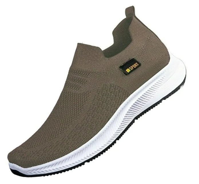 Outdoor Men's Sneakers Fashion Casual Shoes Autumn New Mesh Mens Shoes Slip on Running Shoes Lightweight Breathable Flats Tenis