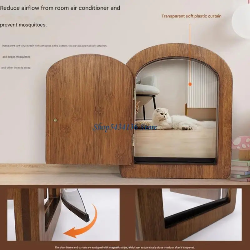 Pet Access Door for Apartment Villas and Commercial Use Providing Convenient Outdoor Exploration for Small Dog Cats