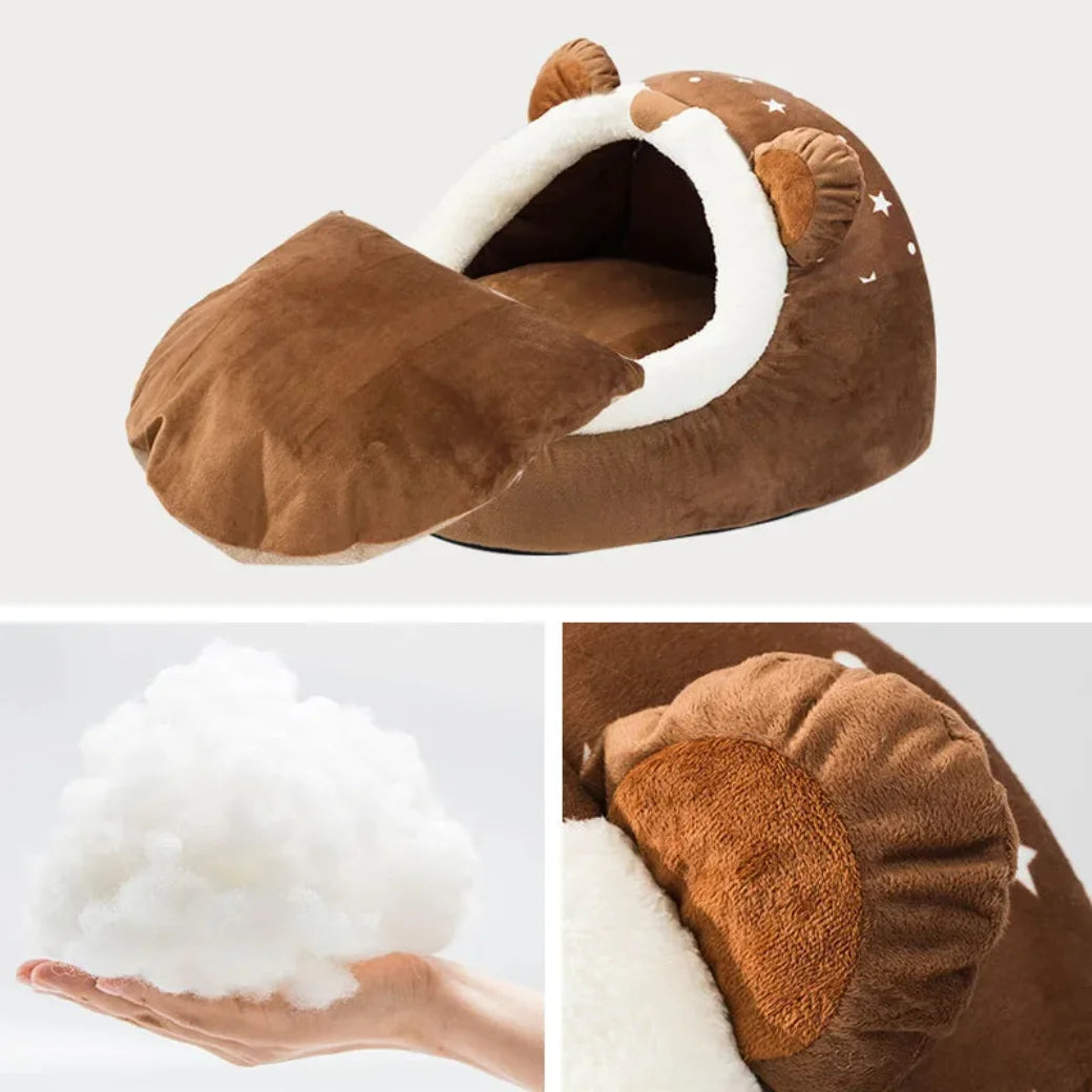 Foldable Pet House, Puppy Kennel Mat for Dogs, Animals, Cat, Kitten Nest, Small Dogs Basket, Teddy, Chihuahua Cave, Bed,