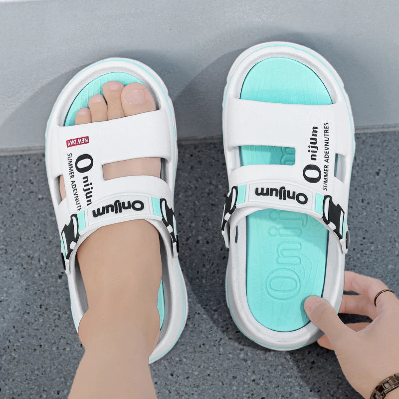 Summer Sandals for Men and Women, Dual-Use Beach Shoes, Soft-Soled Anti-Odor Slippers