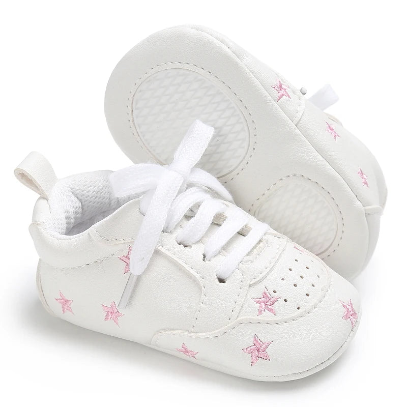 Casual Baby Shoes Infant Baby Girl Crib Shoes Cute Soft Sole Prewalker Sneakers Walking Shoes Toddler First Walker 0-18Month