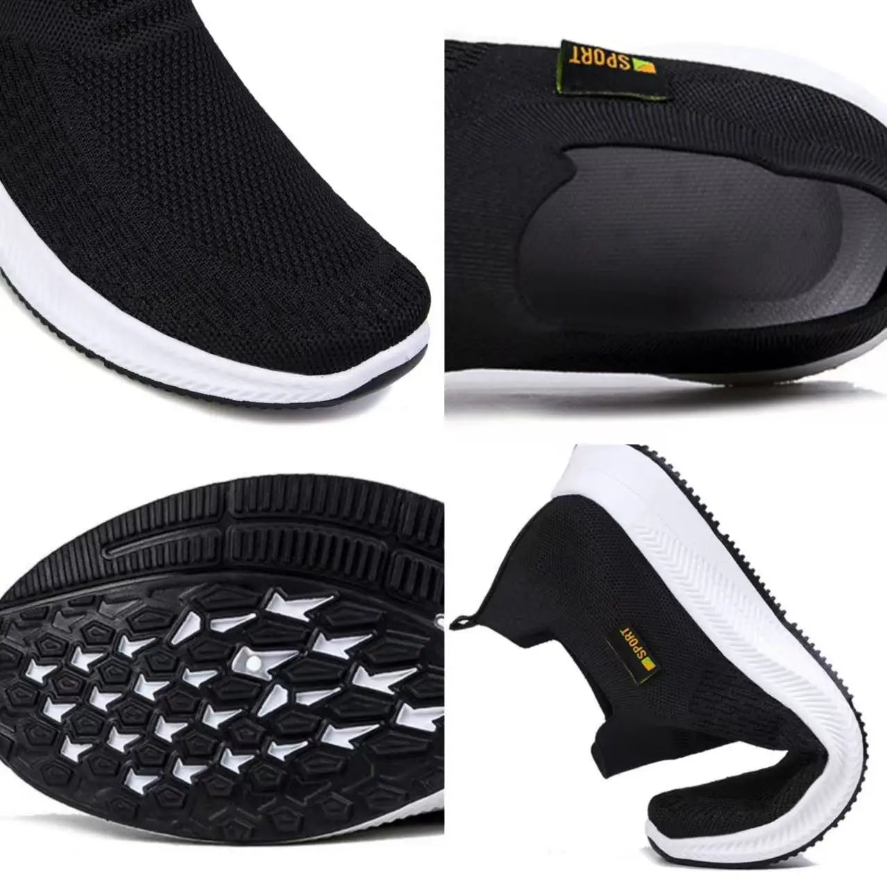 Outdoor Men's Sneakers Fashion Casual Shoes Autumn New Mesh Mens Shoes Slip on Running Shoes Lightweight Breathable Flats Tenis