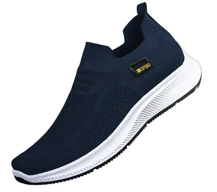 Outdoor Men's Sneakers Fashion Casual Shoes Autumn New Mesh Mens Shoes Slip on Running Shoes Lightweight Breathable Flats Tenis