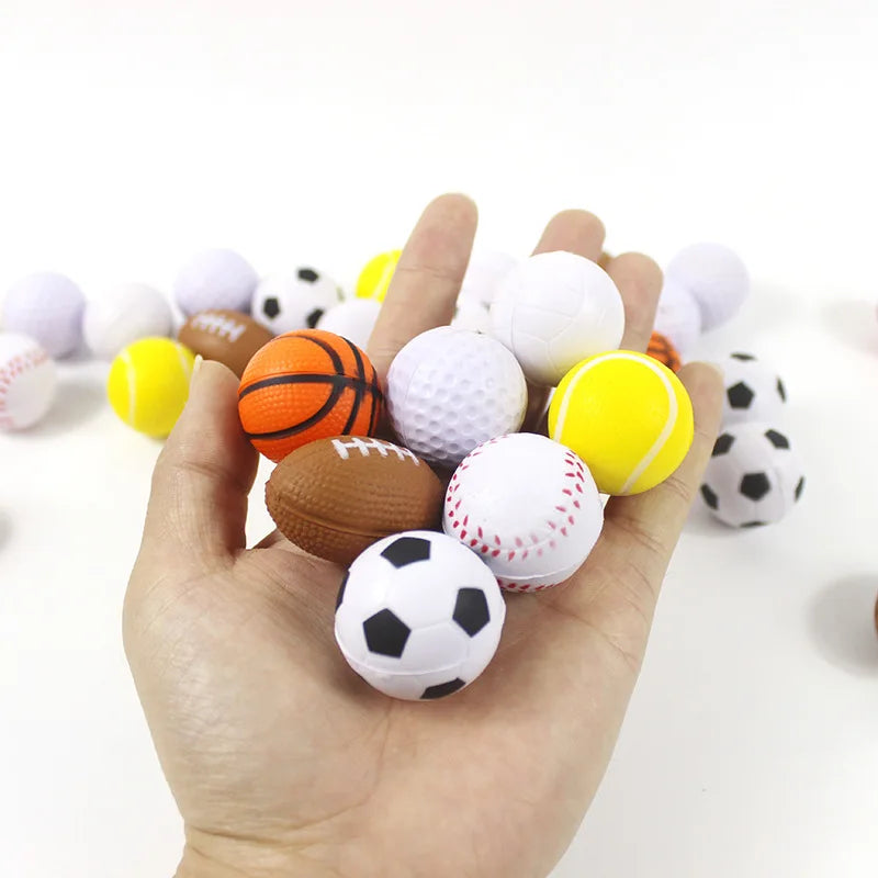 12PCS mini Sponge soft body Balls toys Adult decompression toys  Kid Outdoor  Toys Pet toys Children's early education toys