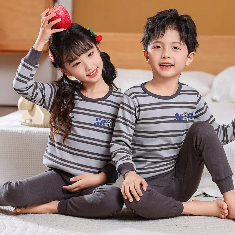 Children's Pajamas Set Cartoon Panda Kids Sleepwear Baby Boys Clothes Sleep Suit Cotton Pyjamas Infant Nightwear For Girls