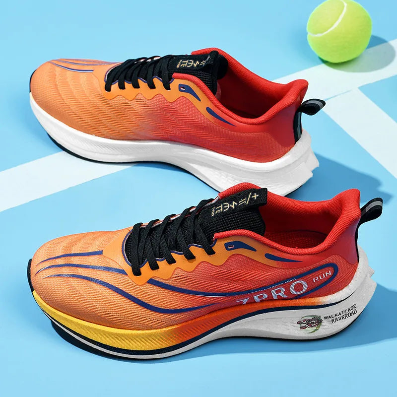Running Shoes Men High Quality Full Palm Carbon Plate Cushion Professional Training Shoes Lightweight Wear-Resistant Sneakers