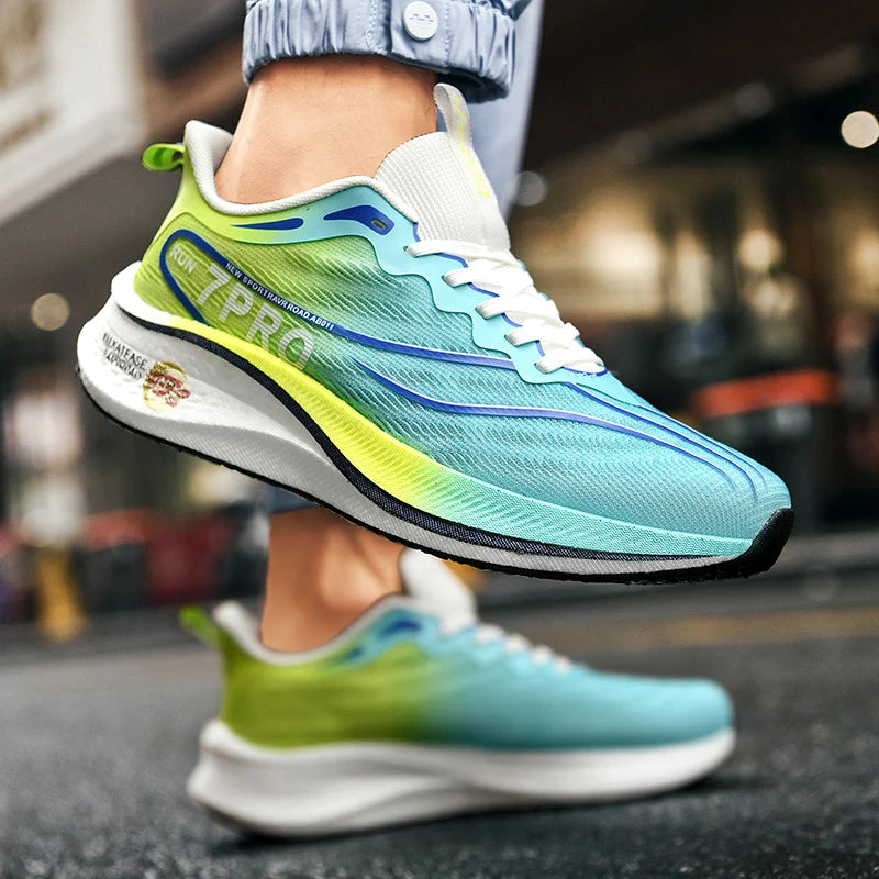Running Shoes Men High Quality Full Palm Carbon Plate Cushion Professional Training Shoes Lightweight Wear-Resistant Sneakers