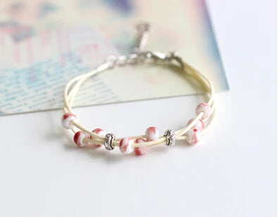 Fashion Delicate Hand-Woven Ceramic Beads Bracelet Originality Chinese Style Bracelet Adorn Article Dropshipping #1443