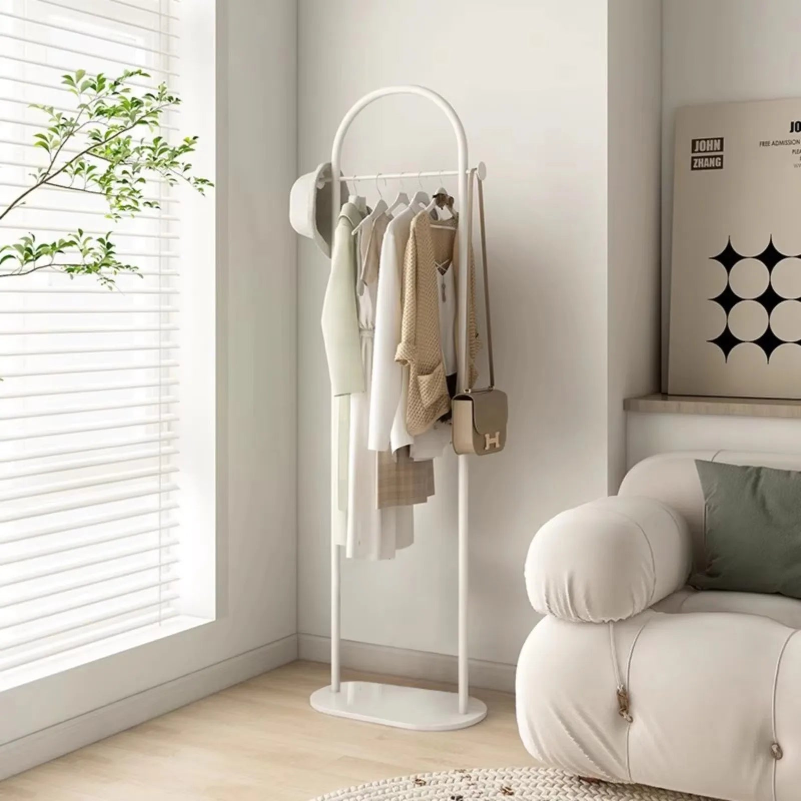 Clothes Rack Floor-Standing Bedroom Does Not Take up Space Clothes Hanger Modern Simple Home Living Room Clothes Rack Indoor Coa