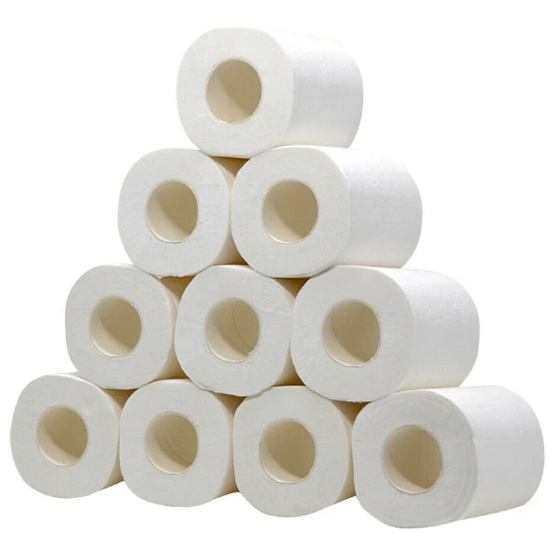 1 Roll Toilet Paper Bulk Rolls Bath Tissue Home Bathroom White Soft 4 Layer Of Thickened Core Roll Small Toilet Paper