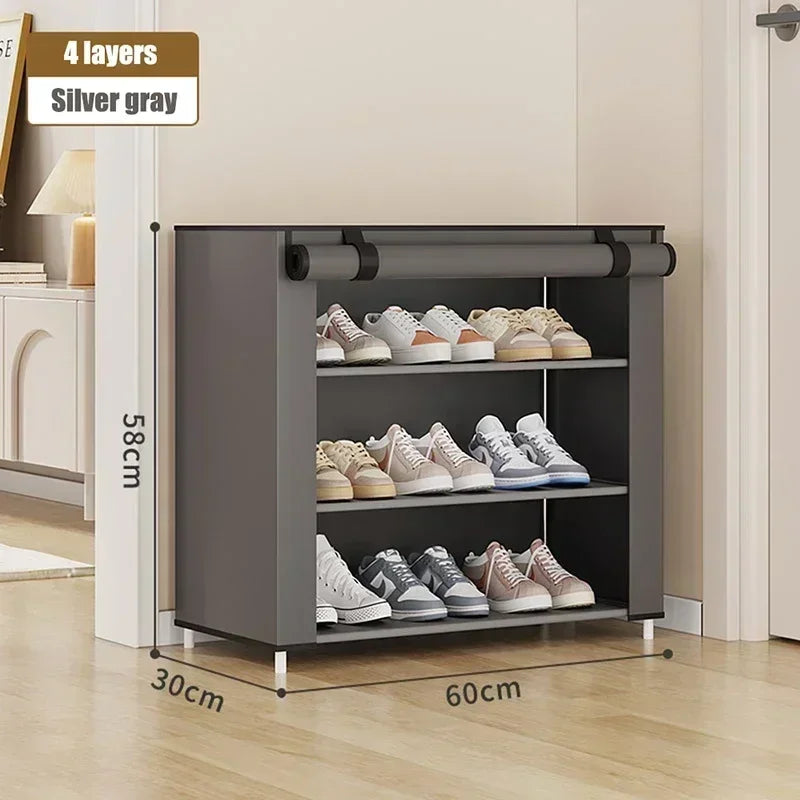 Multi-Layer Combination Shoe Rack Dustproof Storage Shoe Cabinet Shoe Rack Dormitory Foyer Storage Shoe Cabinet
