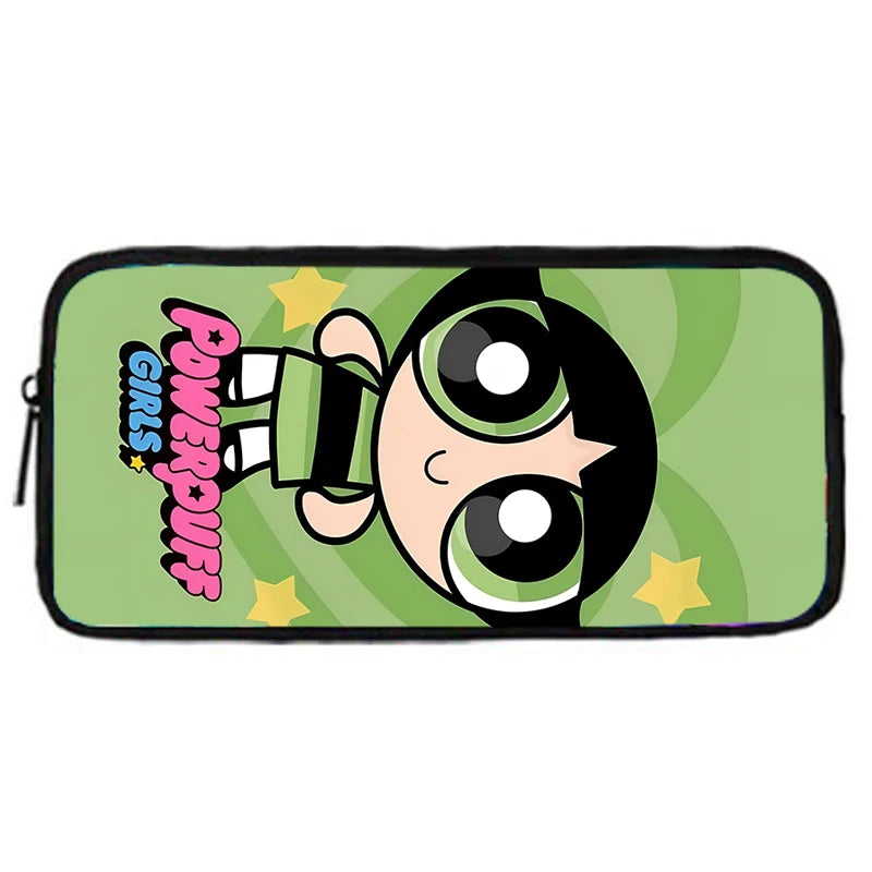 Child Cute Anime Powerpuffs Girlss School Backpack with Lunch Bags ,Pencil Bags ,School Bags for Boys Girls Best Gift