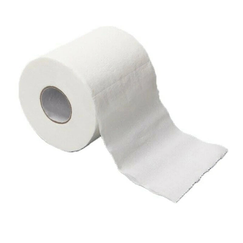 1 Roll Toilet Paper Bulk Rolls Bath Tissue Home Bathroom White Soft 4 Layer Of Thickened Core Roll Small Toilet Paper