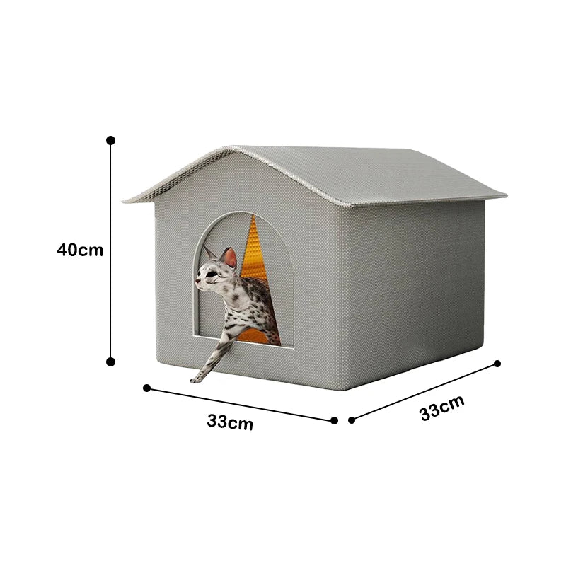 Waterproof Outdoor Pet House Thickened Cat Nest Four Seasons Universal Pet House Home Foldable Washable For Small Pet Supplies