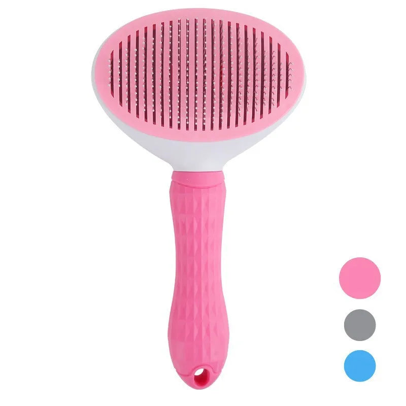Pet Grooming Hair Remover Brush Manual Household Beauty Hairbrush Long Handle Professional Reusable Pet Grooming Supplies