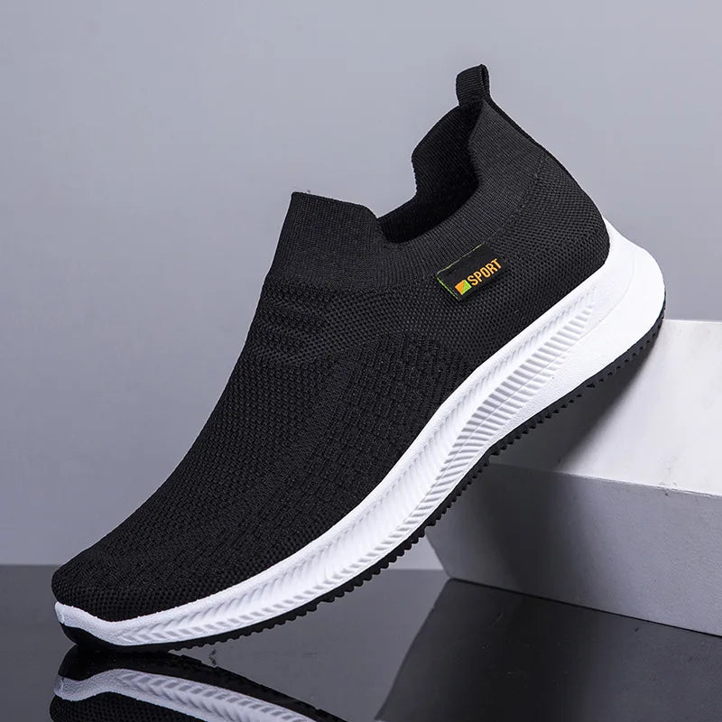 Outdoor Men's Sneakers Fashion Casual Shoes Autumn New Mesh Mens Shoes Slip on Running Shoes Lightweight Breathable Flats Tenis