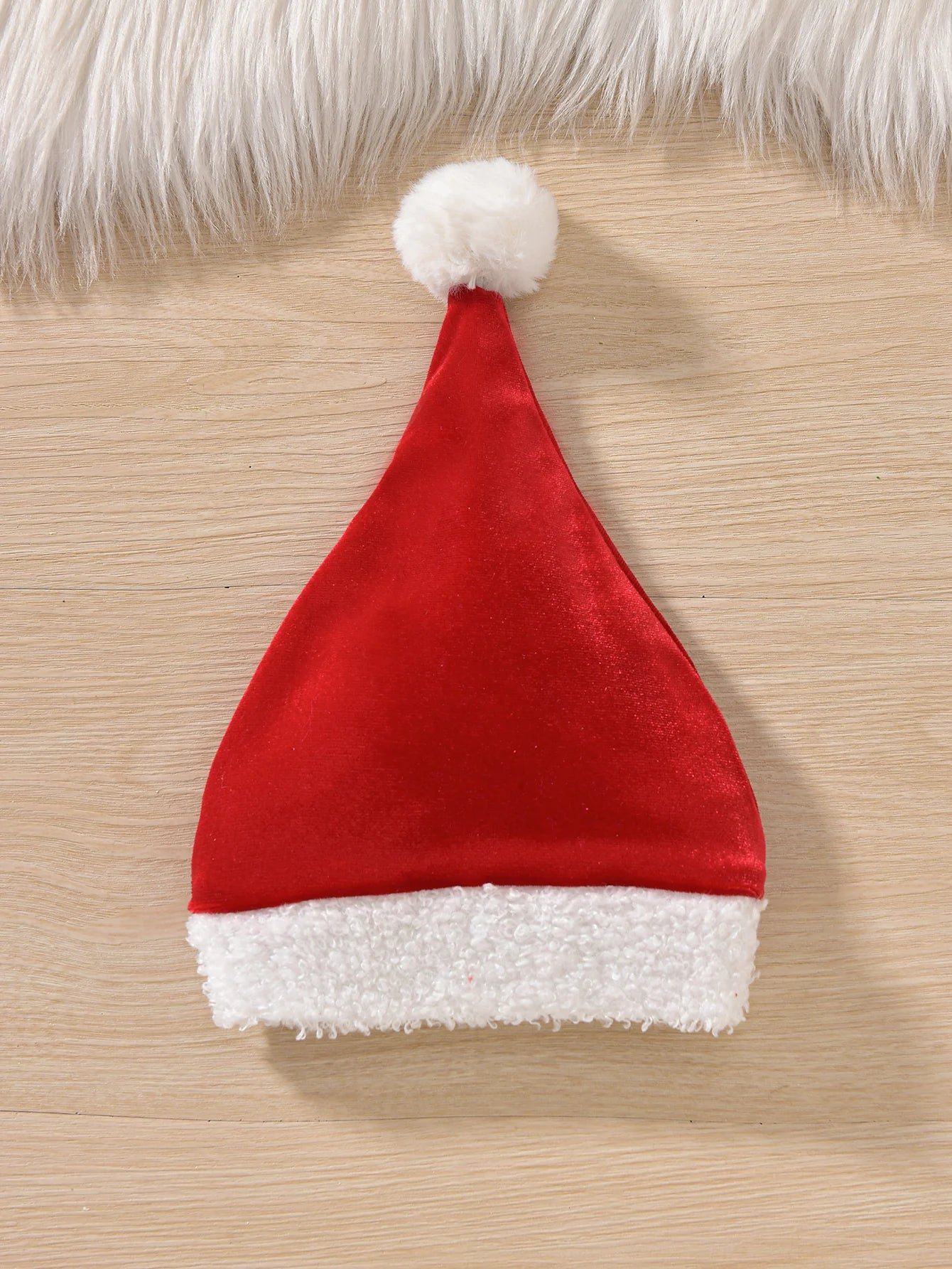 Baby Girl Christmas Costumes Plush Velvet Red Santa Claus Bodysuit Dresses For Newborns With Hat My First New Year Baby Clothes