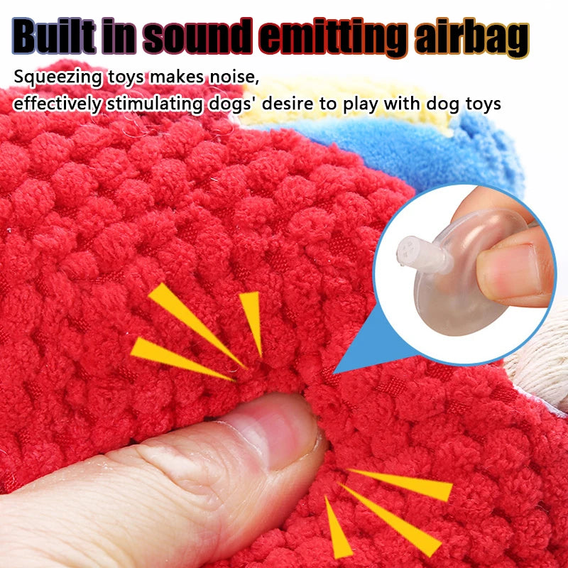 1PC Parrot Shaped Dog Toy With Squeaking Filling Suitable For Small And Medium-Sized Dogs To Play With