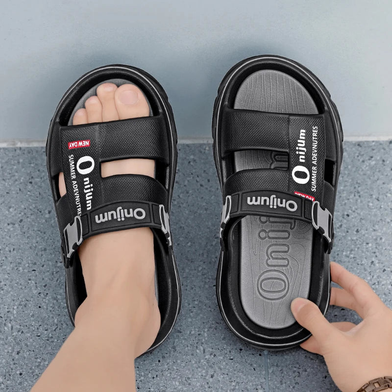 Summer Sandals for Men and Women, Dual-Use Beach Shoes, Soft-Soled Anti-Odor Slippers