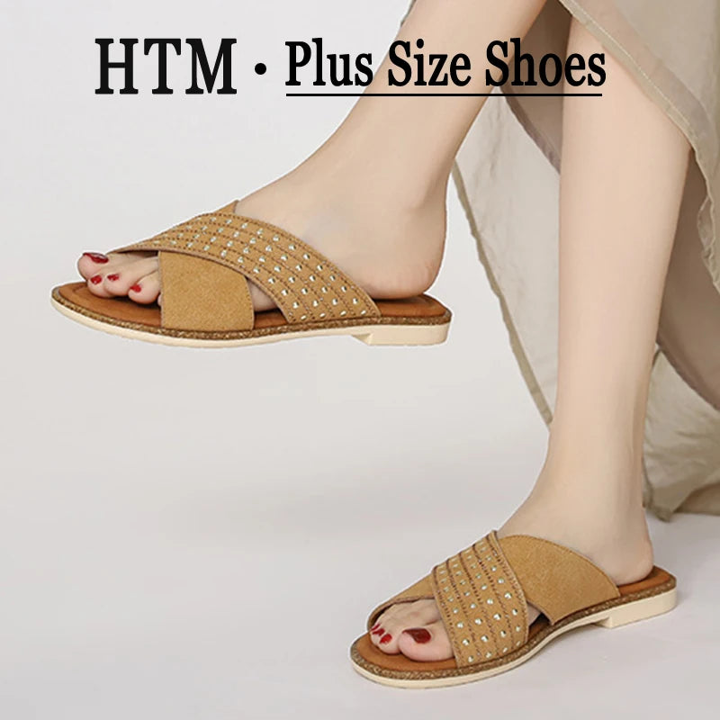 Summer Sandals Shoes for Woman Fashion Outdoor Flat Slippers Sandals Open Toe Casual Beach Slides Shoes Zapatos Para Mujer тапоч