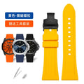 Bracelet For Panerai PAM441/111 Fat Sea Lumino Men‘s Rubber Silicone Watch Strap 22 24mm 26mm For Diesel Seven Fridays Watchband
