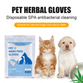 Pet Wash Free Cleaning Gloves Towels Removing Stubborn Dirt Eliminating Odors Smoothing Hair No Rinse Washing Gloves Towels 6pcs