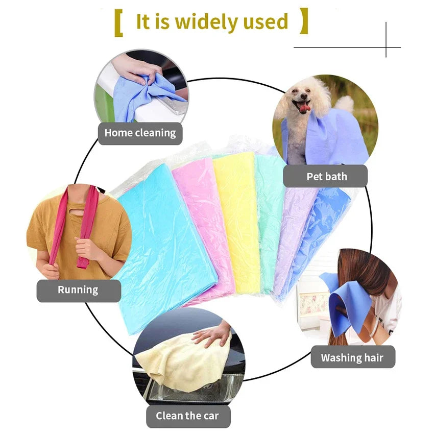 Soft PVA Pet Washing Wipes Pet Cat Dog Bath Towels Microfiber Strong Absorbent Towels Suitable for Dog Cat Pet Cleaning Towels