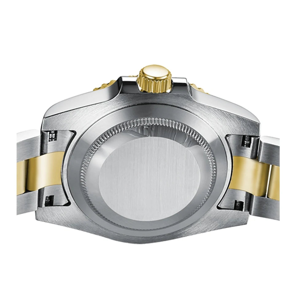 40mm Corgeut Watch Man100M Waterproof Sapphire Glass Two Tone Gold nh35 Mechanical Automatic Wristwatches for Men Reloj 40MM