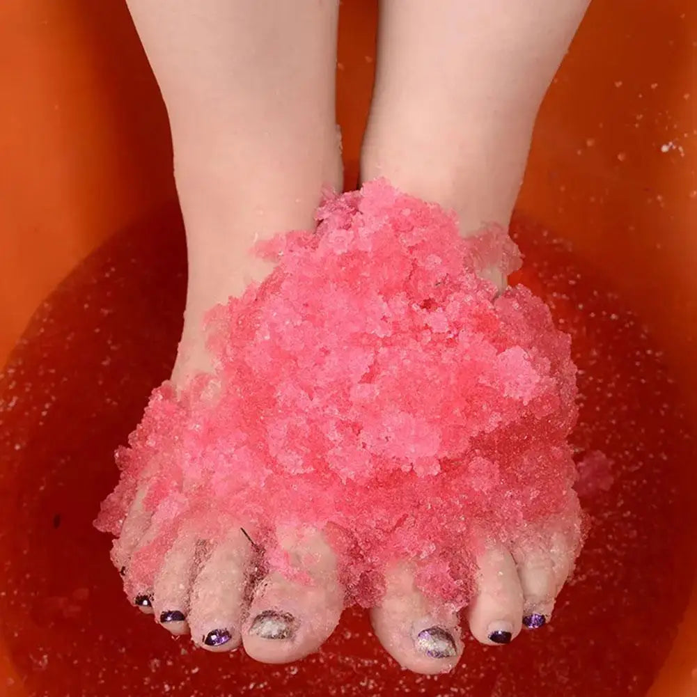 Rose Mint Lavender Bubble Bath Salt Powder Foot Bath Crystal Mud Body Scruber Skin Care Exfoliation SPA Foot Care