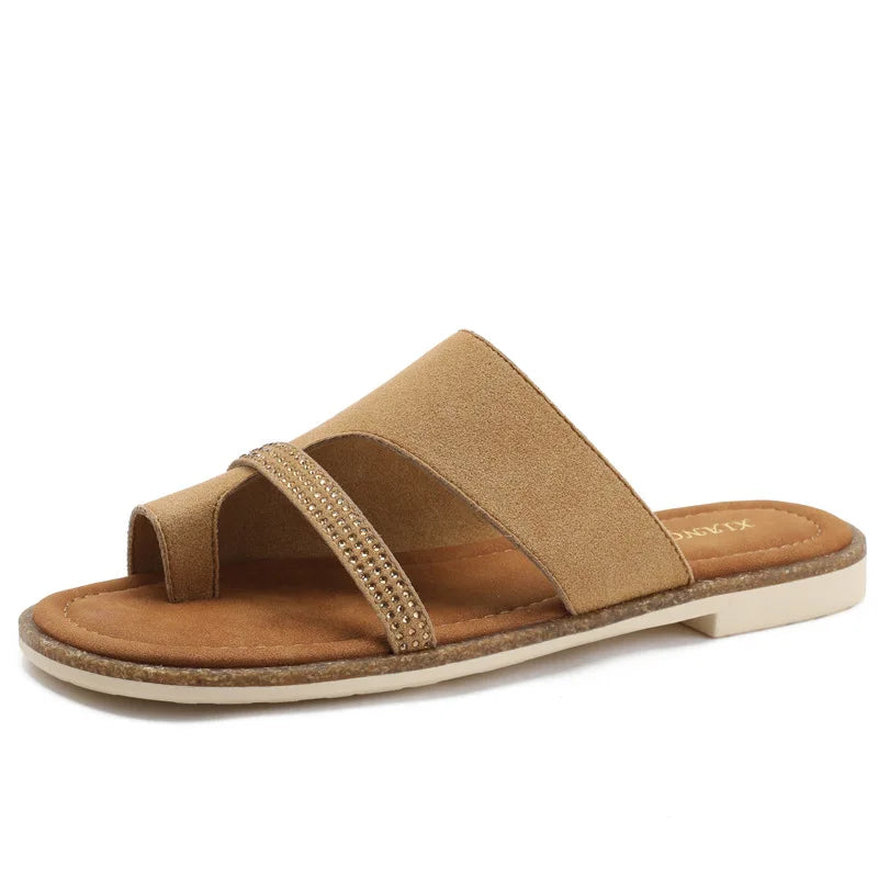 Summer Sandals Shoes for Woman Fashion Outdoor Flat Slippers Sandals Open Toe Casual Beach Slides Shoes Zapatos Para Mujer тапоч