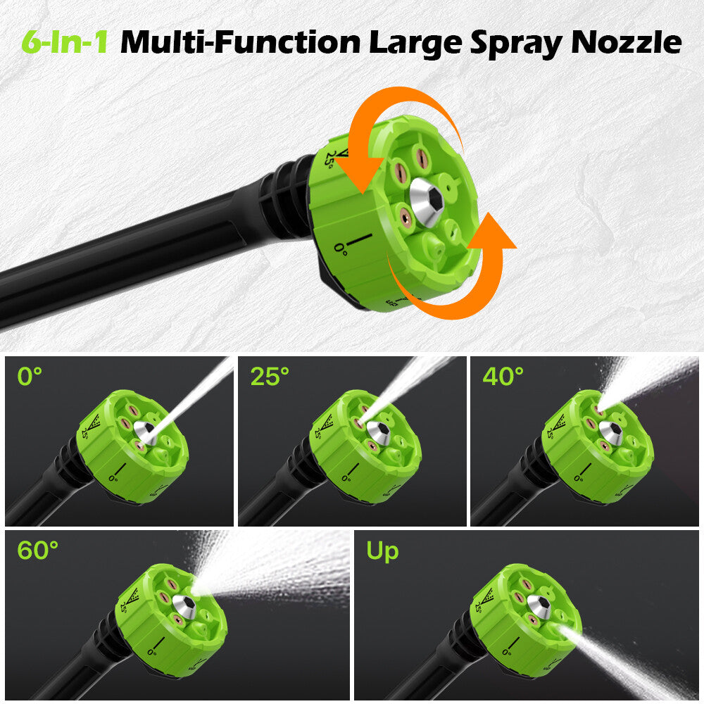 Cordless Car Pressure Washer Water High Power Jet Wash Cleaner Portable 2Battery