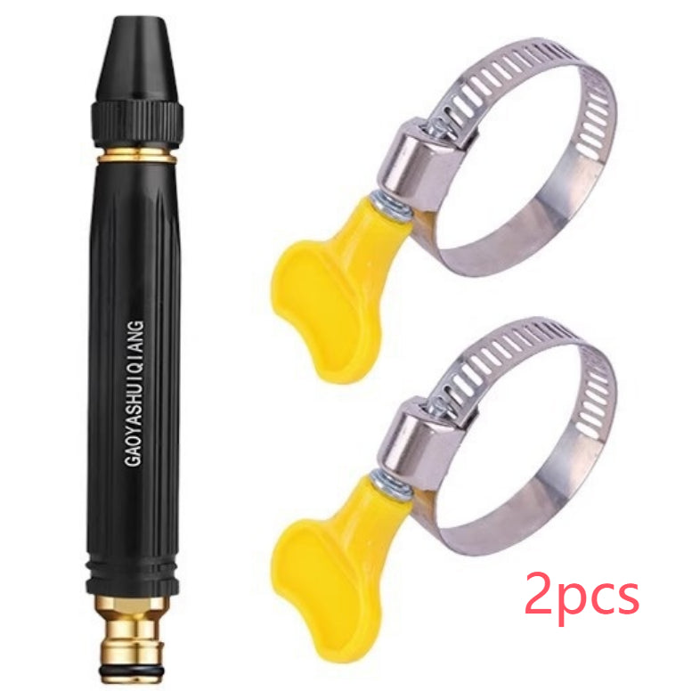 Portable High Pressure Washing Water Gun Car Wash Nozzle Adjustable Nipple Type Direct Spray Home Garden Shower Watering Hose