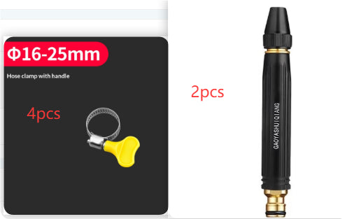 Portable High Pressure Washing Water Gun Car Wash Nozzle Adjustable Nipple Type Direct Spray Home Garden Shower Watering Hose