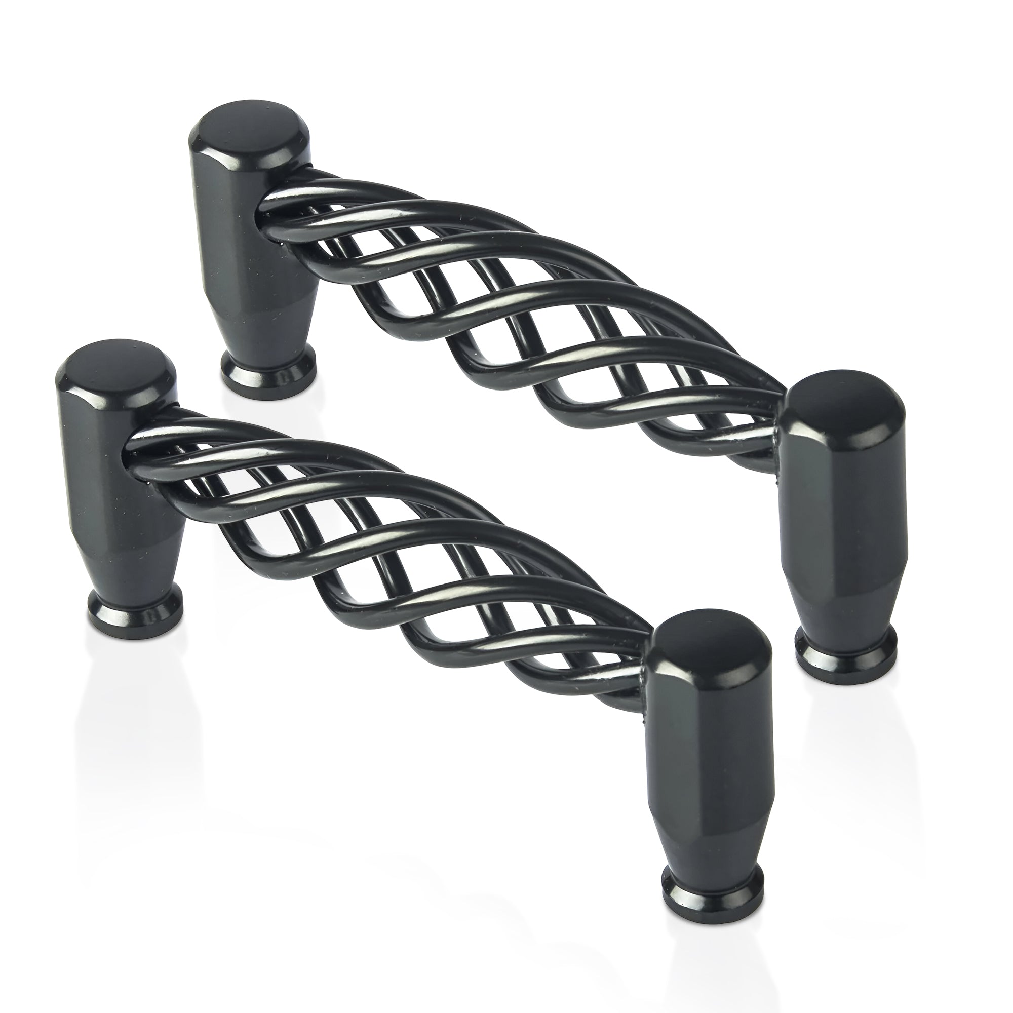 Matt Black 128mm Cabinet Door Handles Drawers & Cupboards ~2413